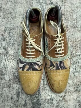 John Fluevog The Gateways Unisex Brandenburg Tropical Brogue Oxford M7.5/W9.5